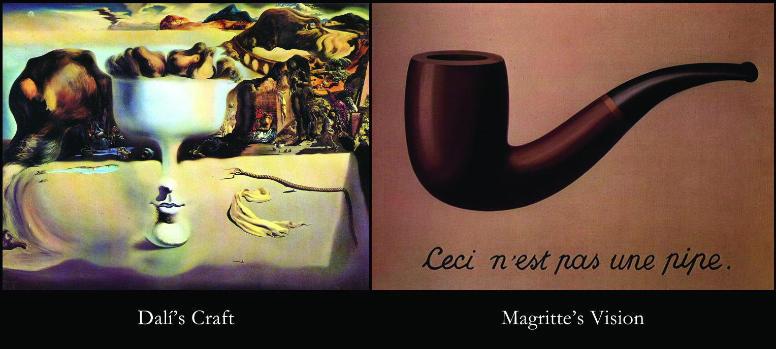 magritte dali comparison